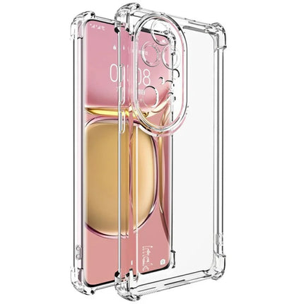 IMAK UX-4 Series Clear Phone Case for Huawei P50 Pro 4G Four Corner Shockproof TPU Back Cover