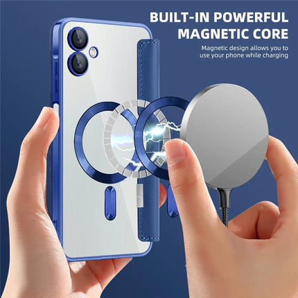 For Samsung Galaxy A06 Case Compatible with MagSafe RFID Blocking Leather Phone Cover