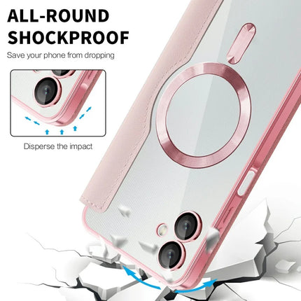 For Samsung Galaxy A06 Case Compatible with MagSafe RFID Blocking Leather Phone Cover