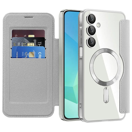 For Samsung Galaxy A16 4G / 5G Case Compatible with MagSafe RFID Blocking Leather Phone Cover