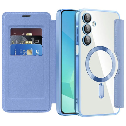 For Samsung Galaxy A16 4G / 5G Case Compatible with MagSafe RFID Blocking Leather Phone Cover