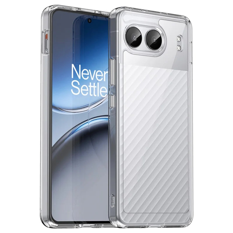ShopCaseCart Stylish Cover OnePlus Nord 4 Protective cover TPU+Acrylic Clear Phone Guard with Tempered Glass Film