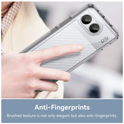 WANLONFENG MF Series for OnePlus Nord 4 Case TPU+Acrylic Clear Phone Cover with Tempered Glass Film