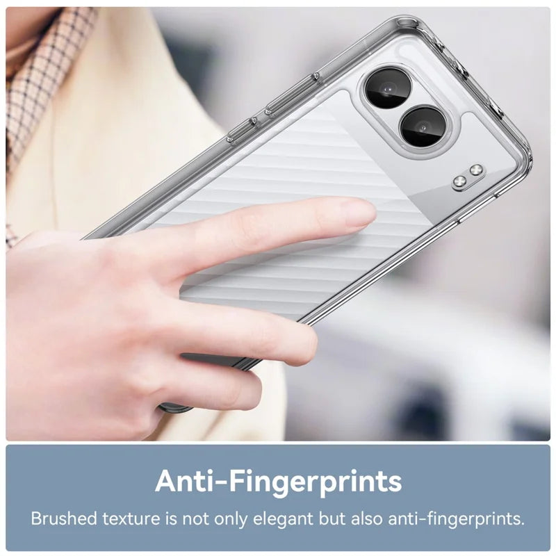 ShopCaseCart Stylish Cover OnePlus Nord 4 Protective cover TPU+Acrylic Clear Phone Guard with Tempered Glass Film