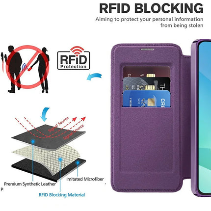 For Samsung Galaxy A16 4G / 5G Case Compatible with MagSafe Rhombus PU Leather Phone Cover