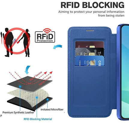 For Samsung Galaxy A16 4G / 5G Case Compatible with MagSafe Rhombus PU Leather Phone Cover
