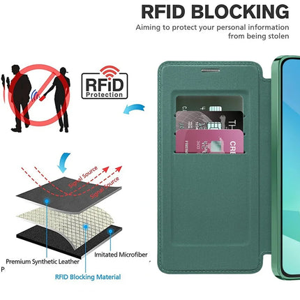 For Samsung Galaxy A16 4G / 5G Case Compatible with MagSafe Rhombus PU Leather Phone Cover