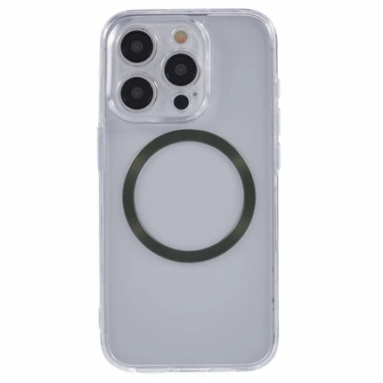 For iPhone 15 Pro Max Case Compatible with MagSafe CD Vein TPU+Acrylic Phone Cover