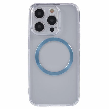 For iPhone 15 Pro Max Case Compatible with MagSafe CD Vein TPU+Acrylic Phone Cover