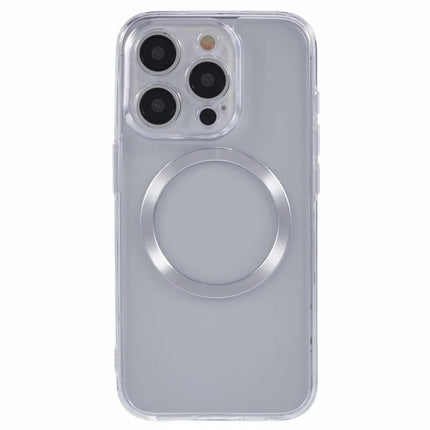 For iPhone 15 Pro Max Case Compatible with MagSafe CD Vein TPU+Acrylic Phone Cover