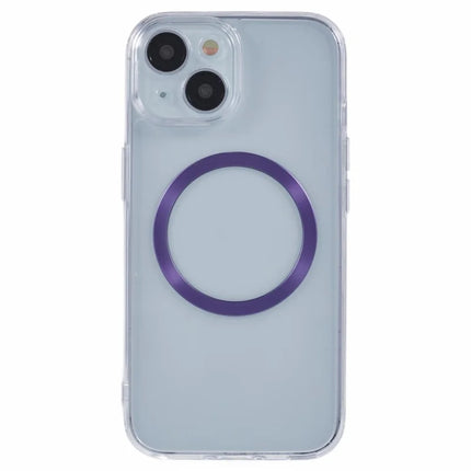 For iPhone 14 Case Compatible with MagSafe CD Vein TPU+Acrylic Phone Cover