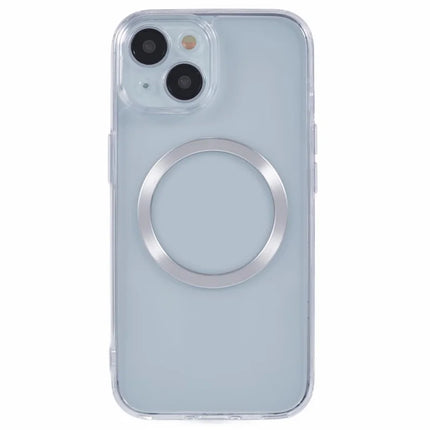 For iPhone 14 Case Compatible with MagSafe CD Vein TPU+Acrylic Phone Cover