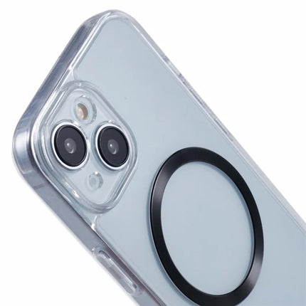 For iPhone 14 Case Compatible with MagSafe CD Vein TPU+Acrylic Phone Cover