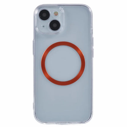 For iPhone 14 Case Compatible with MagSafe CD Vein TPU+Acrylic Phone Cover