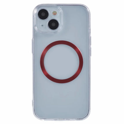 For iPhone 14 Case Compatible with MagSafe CD Vein TPU+Acrylic Phone Cover
