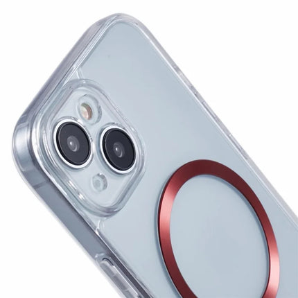 For iPhone 14 Case Compatible with MagSafe CD Vein TPU+Acrylic Phone Cover