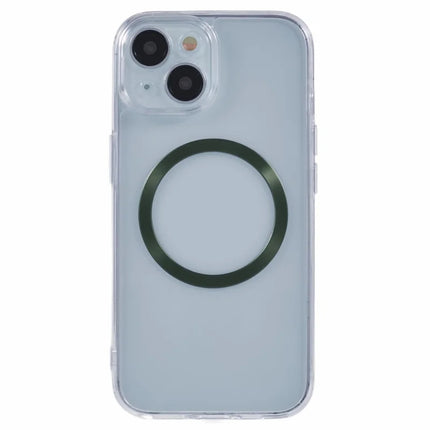 For iPhone 14 Case Compatible with MagSafe CD Vein TPU+Acrylic Phone Cover