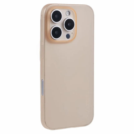 X-LEVEL For iPhone 16 Pro Max Case Hard PP Matte Phone Cover 0.18mm Ultra-Thin - Desert Gold
