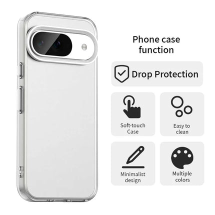 For Google Pixel 9 / 9 Pro Case PC+TPU+PET Matte Anti-Drop Phone Back Cover