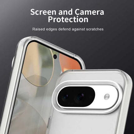 For Google Pixel 9 / 9 Pro Case PC+TPU+PET Matte Anti-Drop Phone Back Cover