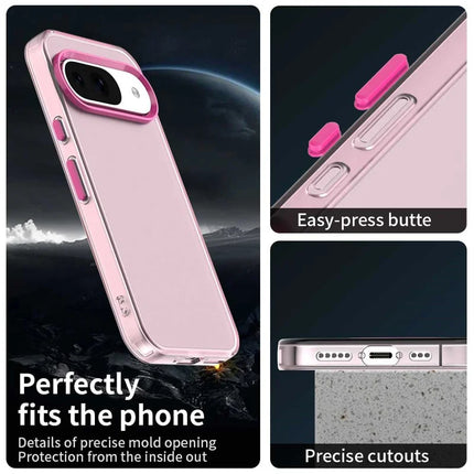 For Google Pixel 9 / 9 Pro Case PC+TPU+PET Matte Anti-Drop Phone Back Cover