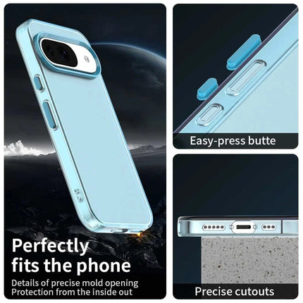 For Google Pixel 9 / 9 Pro Case PC+TPU+PET Matte Anti-Drop Phone Back Cover