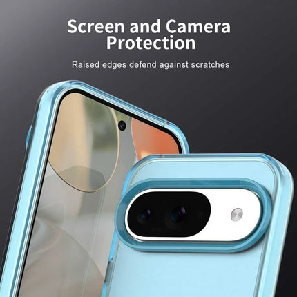 For Google Pixel 9 / 9 Pro Case PC+TPU+PET Matte Anti-Drop Phone Back Cover