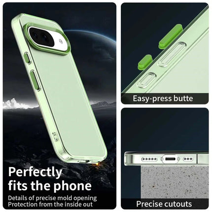 For Google Pixel 9 / 9 Pro Case PC+TPU+PET Matte Anti-Drop Phone Back Cover