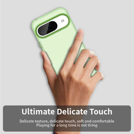 For Google Pixel 9 / 9 Pro Case PC+TPU+PET Matte Anti-Drop Phone Back Cover
