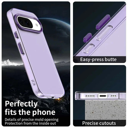 For Google Pixel 9 / 9 Pro Case PC+TPU+PET Matte Anti-Drop Phone Back Cover