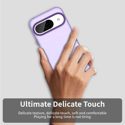 For Google Pixel 9 / 9 Pro Case PC+TPU+PET Matte Anti-Drop Phone Back Cover