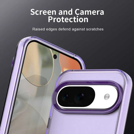 For Google Pixel 9 / 9 Pro Case PC+TPU+PET Matte Anti-Drop Phone Back Cover