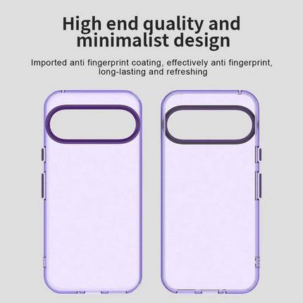 For Google Pixel 9 / 9 Pro Case PC+TPU+PET Matte Anti-Drop Phone Back Cover