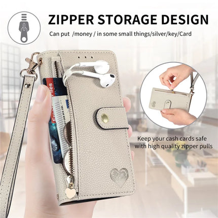 RFID Blocking Case For Oppo A3x 4G / A40 4G / A60 5G Zipper Pocket Leather Wallet Phone Cover