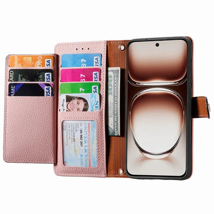 RFID Blocking Case For Oppo A3x 4G / A40 4G / A60 5G Zipper Pocket Leather Wallet Phone Cover