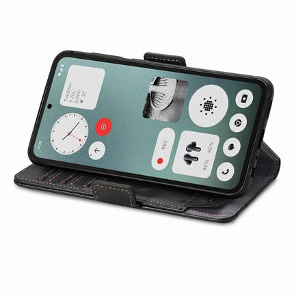 CASENEO 002 Series Case For Oppo A3x 4G / A40 4G / A60 5G Stand Wallet Splicing PU Leather Cover