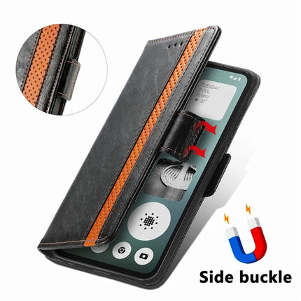 CASENEO 002 Series Case For Oppo A3x 4G / A40 4G / A60 5G Stand Wallet Splicing PU Leather Cover