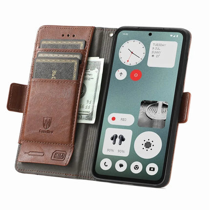 CASENEO 002 Series Case For Oppo A3x 4G / A40 4G / A60 5G Stand Wallet Splicing PU Leather Cover