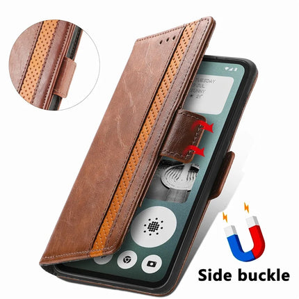 CASENEO 002 Series Case For Oppo A3x 4G / A40 4G / A60 5G Stand Wallet Splicing PU Leather Cover