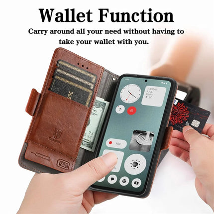 CASENEO 002 Series Case For Oppo A3x 4G / A40 4G / A60 5G Stand Wallet Splicing PU Leather Cover