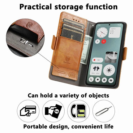 CASENEO 002 Series Case For Oppo A3x 4G / A40 4G / A60 5G Stand Wallet Splicing PU Leather Cover