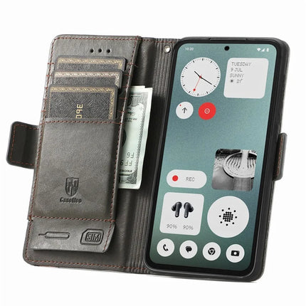 CASENEO 002 Series Case For Oppo A3x 4G / A40 4G / A60 5G Stand Wallet Splicing PU Leather Cover