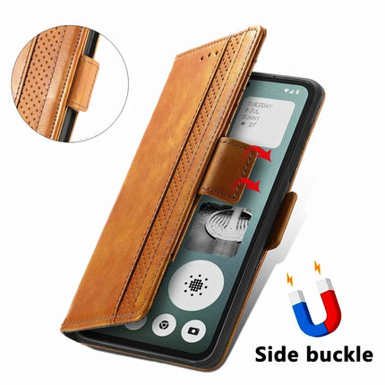 CASENEO 002 Series Case For Oppo A3x 4G / A40 4G / A60 5G Stand Wallet Splicing PU Leather Cover