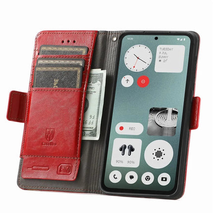 CASENEO 002 Series Case For Oppo A3x 4G / A40 4G / A60 5G Stand Wallet Splicing PU Leather Cover