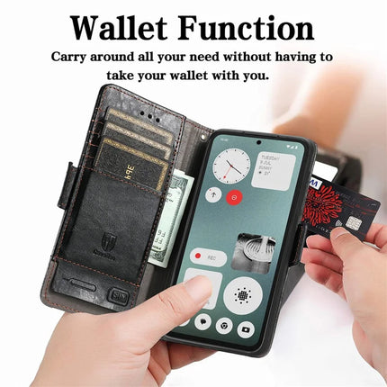 CASENEO 002 Series Case For Oppo A3x 4G / A40 4G / A60 5G Stand Wallet Splicing PU Leather Cover
