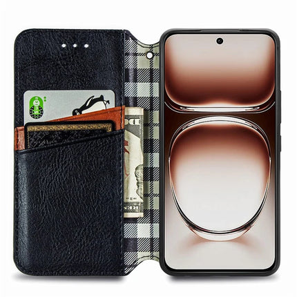 PU Leather Case For Motorola Thinkphone 25 5G / Moto S50 5G / Edge 50 Neo 5G Rhombus Imprint Wallet Stand Phone Cover