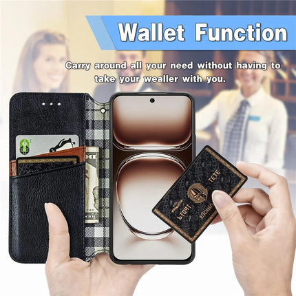 PU Leather Case For Motorola Thinkphone 25 5G / Moto S50 5G / Edge 50 Neo 5G Rhombus Imprint Wallet Stand Phone Cover