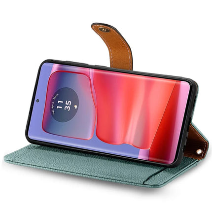 For Motorola Moto G75 5G Case RFID Blocking Zipper Pocket Leather Wallet Phone Cover
