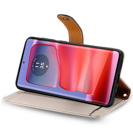 For Motorola Moto G75 5G Case RFID Blocking Zipper Pocket Leather Wallet Phone Cover