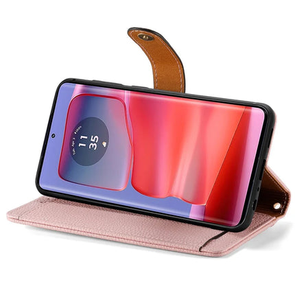 For Motorola Moto G75 5G Case RFID Blocking Zipper Pocket Leather Wallet Phone Cover